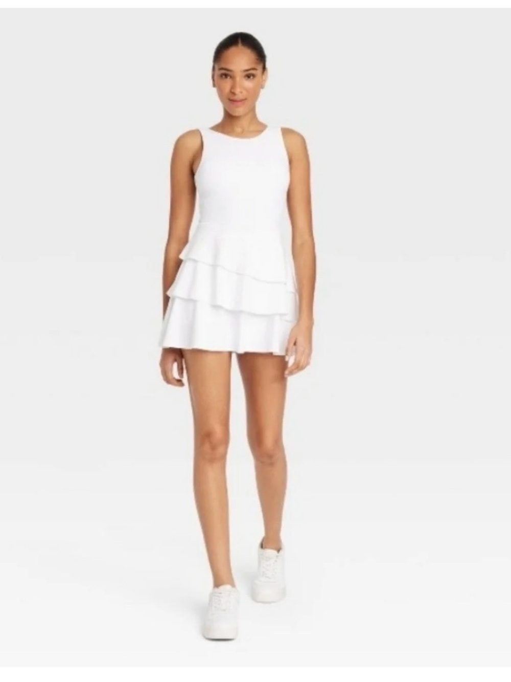 JoyLab Purple and White women’s Athletic Dresses - Picture 6 of 8